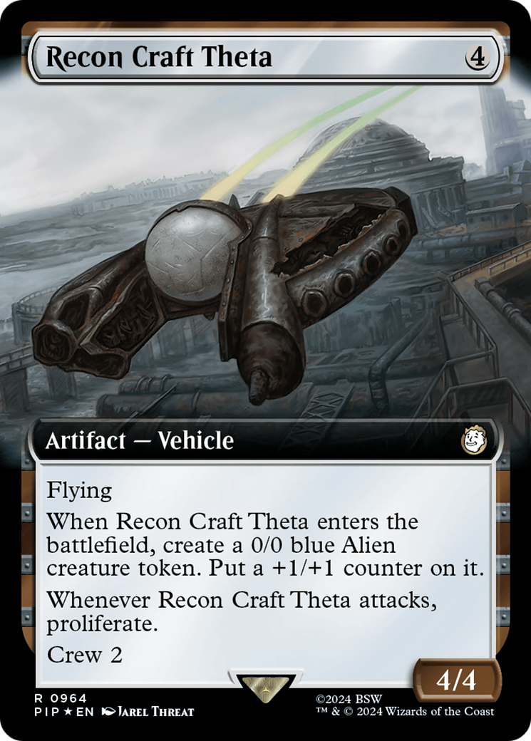 Recon Craft Theta (Extended Art) (Surge Foil) [Fallout] | Magic Magpie