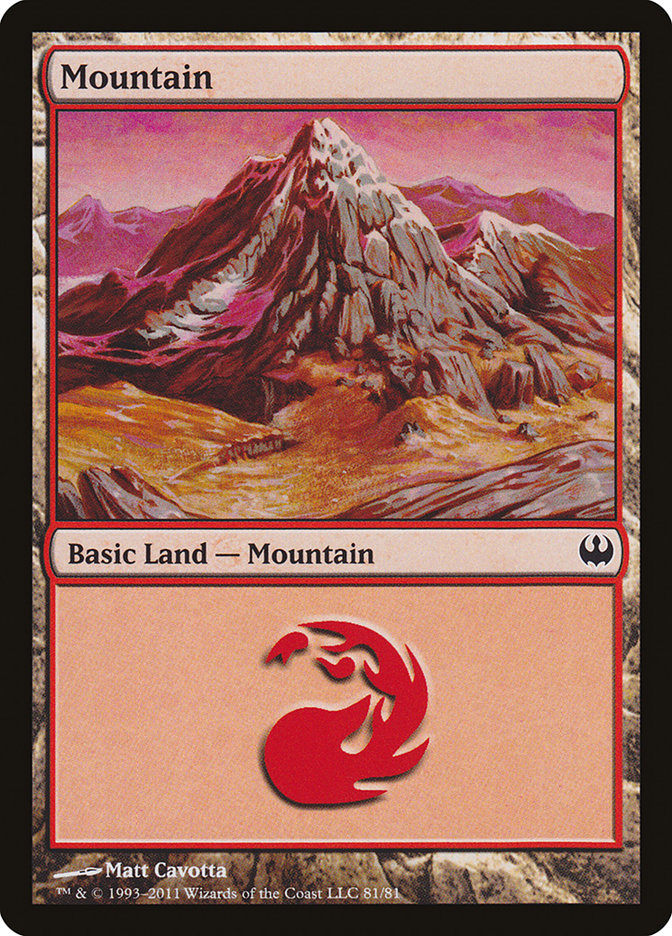 Mountain (81) [Duel Decks: Knights vs. Dragons] | Magic Magpie