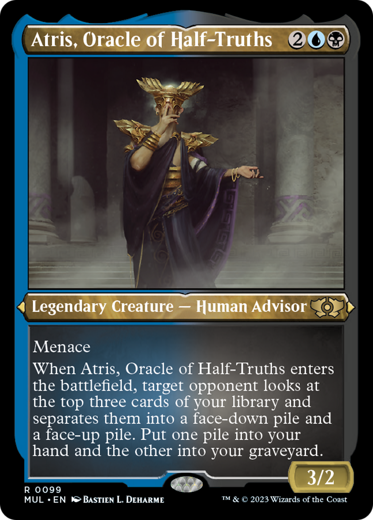 Atris, Oracle of Half-Truths (Foil Etched) [Multiverse Legends] | Magic Magpie