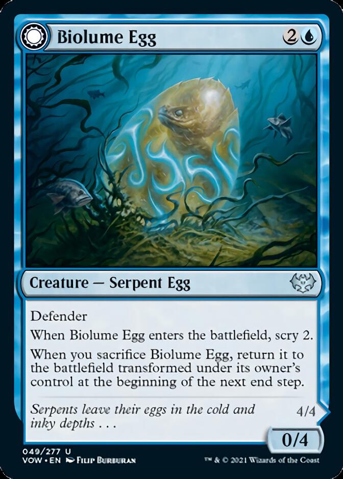 Biolume Egg // Biolume Serpent [Innistrad: Crimson Vow] | Magic Magpie