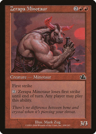 Zerapa Minotaur [Prophecy] | Magic Magpie
