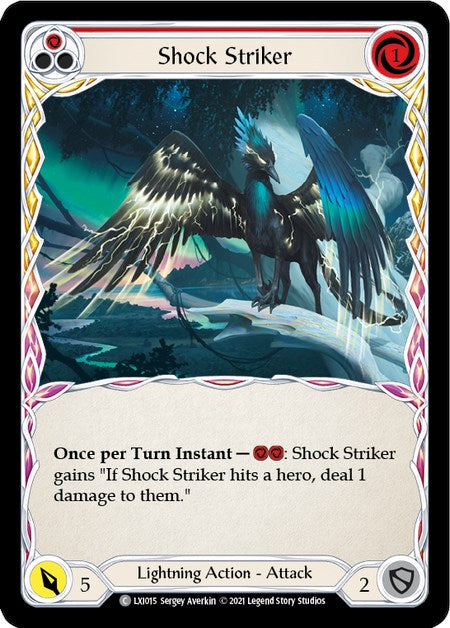 Shock Striker (Red) [LXI015] (Tales of Aria Lexi Blitz Deck)  1st Edition Normal | Magic Magpie