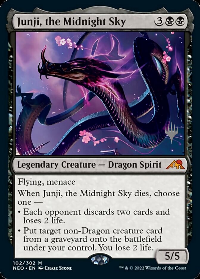 Junji, the Midnight Sky (Promo Pack) [Kamigawa: Neon Dynasty Promos] | Magic Magpie