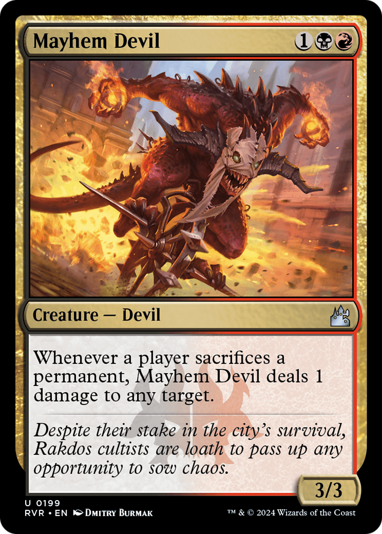 Mayhem Devil [Ravnica Remastered] | Magic Magpie