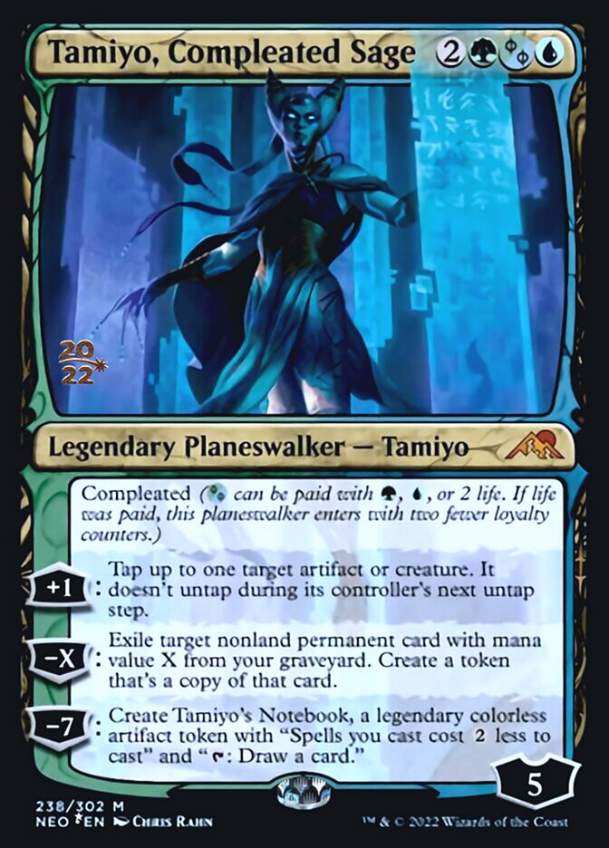 Tamiyo, Compleated Sage [Kamigawa: Neon Dynasty Prerelease Promos] | Magic Magpie