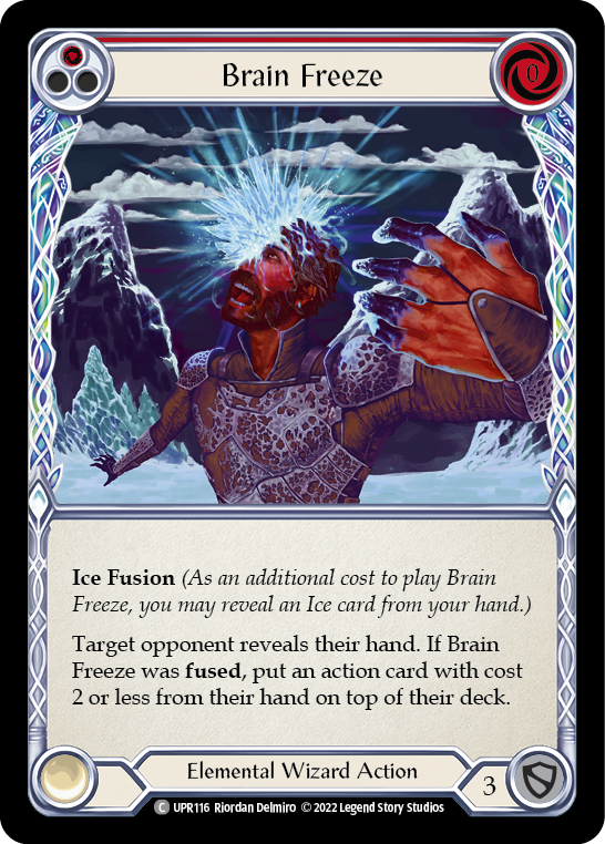 Brain Freeze (Red) [UPR116] (Uprising)  Rainbow Foil | Magic Magpie