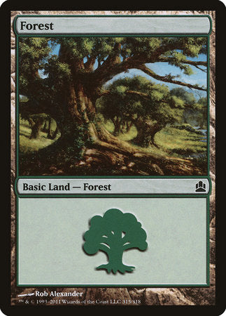 Forest (315) [Commander 2011] | Magic Magpie