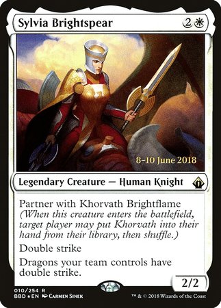 Sylvia Brightspear [Battlebond Promos] | Magic Magpie