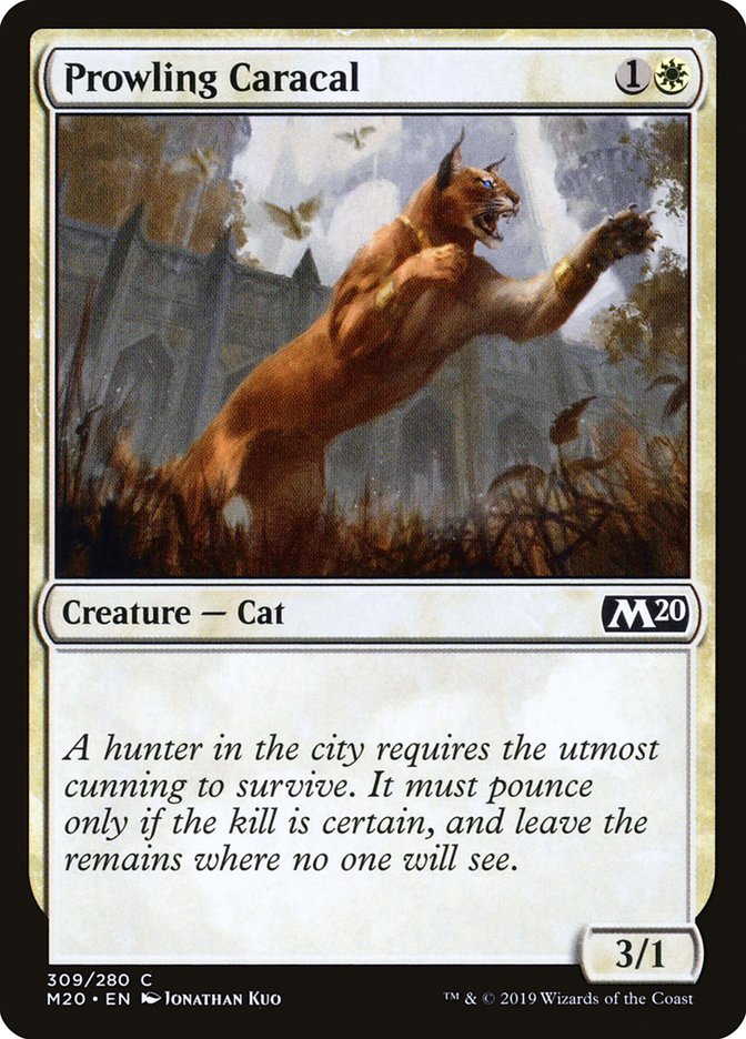 Prowling Caracal [Core Set 2020] | Magic Magpie