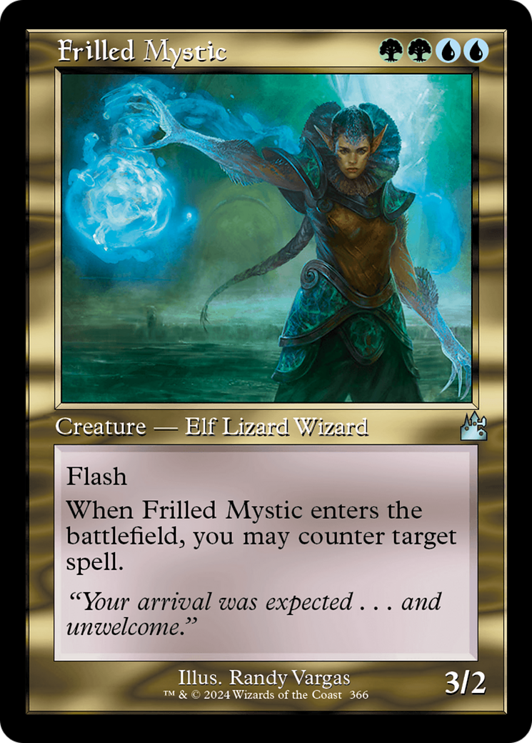 Frilled Mystic (Retro Frame) [Ravnica Remastered] | Magic Magpie