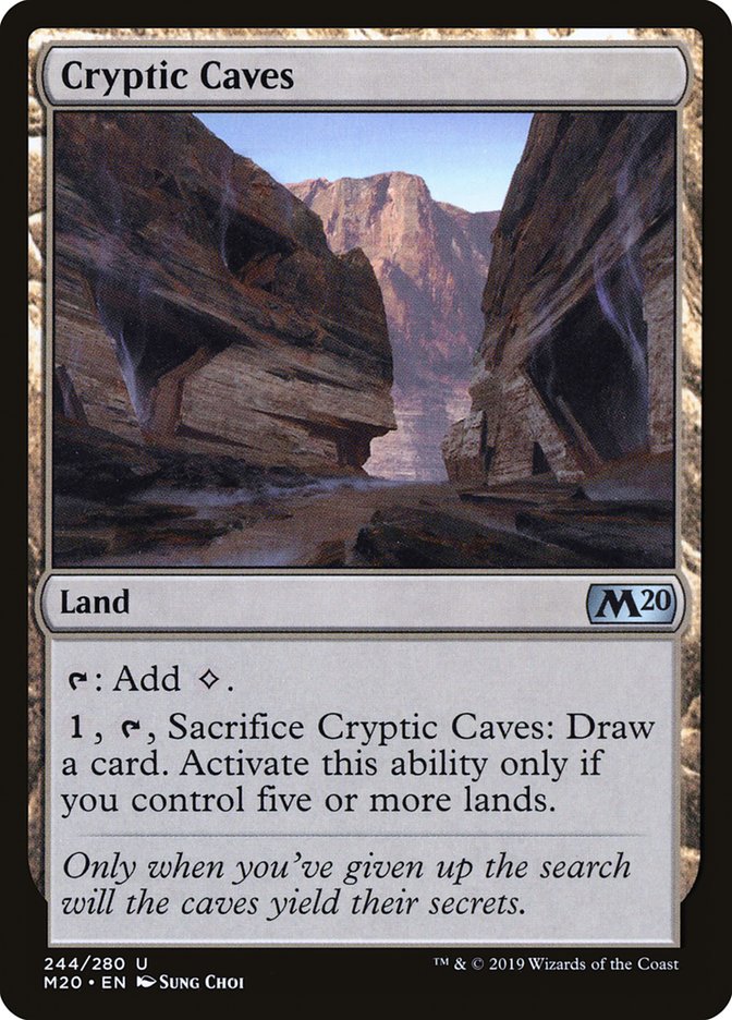 Cryptic Caves [Core Set 2020] | Magic Magpie