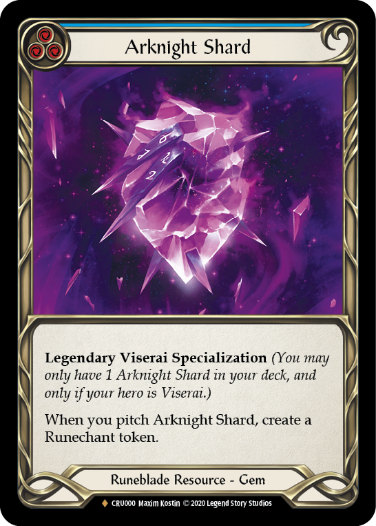 Arknight Shard [CRU000] 1st Edition Cold Foil | Magic Magpie