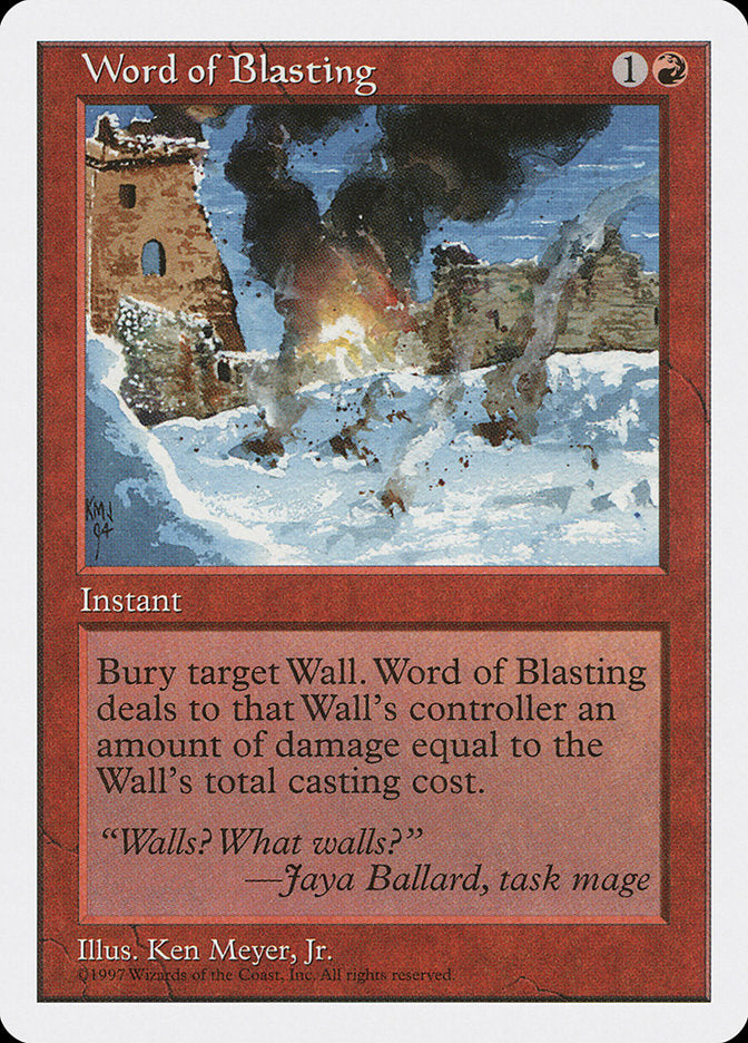 Word of Blasting [Fifth Edition] | Magic Magpie