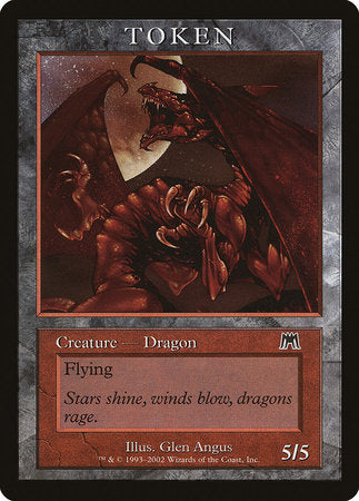 Dragon Token (Onslaught) [Magic Player Rewards 2002] | Magic Magpie