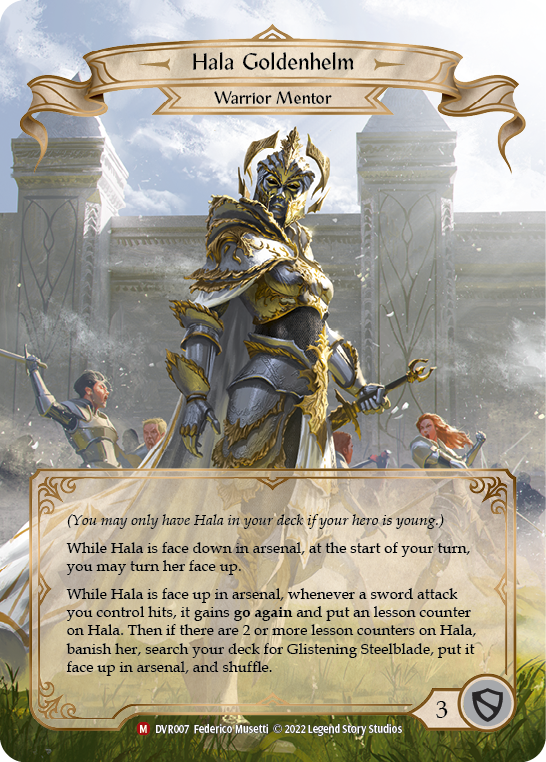 Hala Goldenhelm [DVR007] (Classic Battles: Rhinar vs Dorinthea) | Magic Magpie