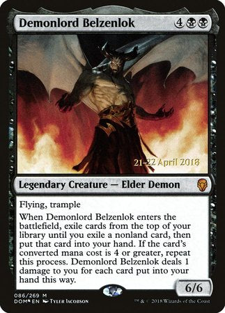 Demonlord Belzenlok [Dominaria Promos] | Magic Magpie