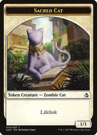 Sacred Cat Token [Amonkhet Tokens] | Magic Magpie