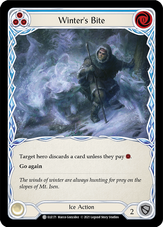 Winter's Bite (Blue) [ELE171] (Tales of Aria)  1st Edition Normal | Magic Magpie