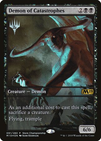 Demon of Catastrophes [Core Set 2019 Promos] | Magic Magpie