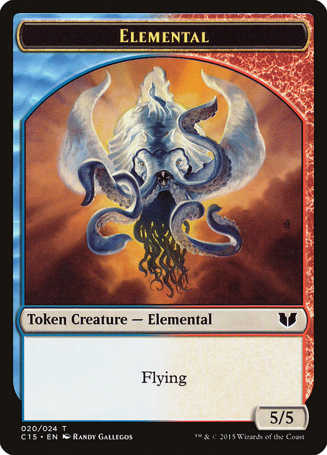 Drake // Elemental (020) Double-Sided Token [Commander 2015 Tokens] | Magic Magpie