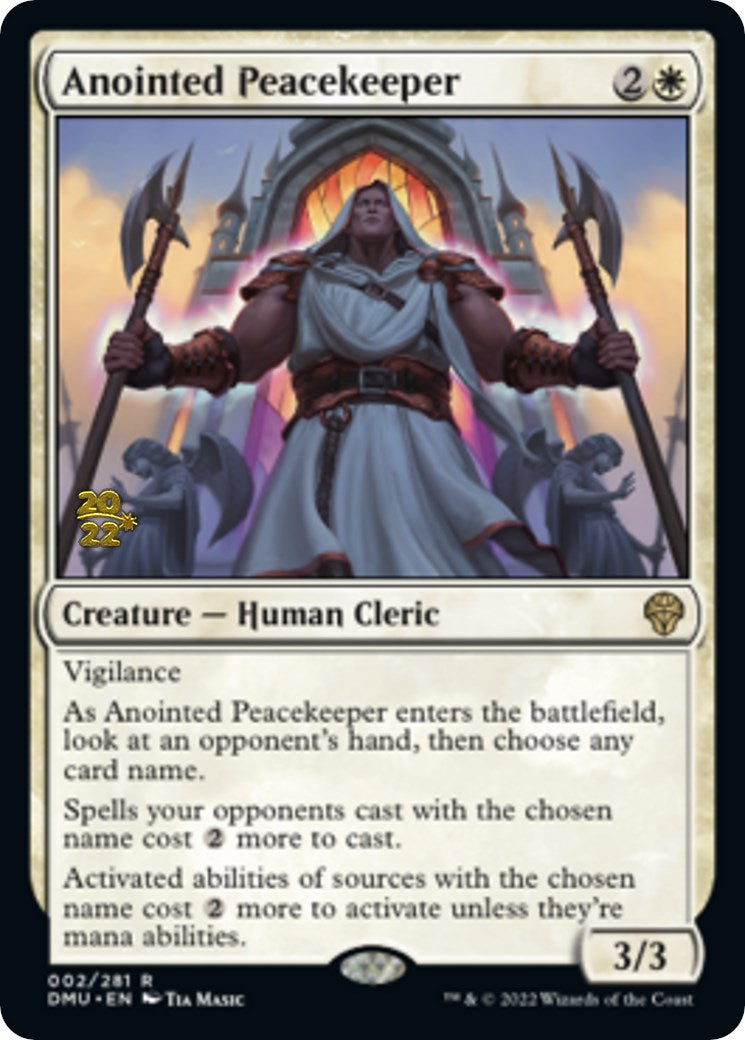 Anointed Peacekeeper [Dominaria United Prerelease Promos] | Magic Magpie
