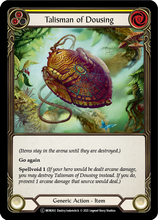 Talisman of Dousing (Rainbow Foil) [U-MON302-RF] Unlimited Rainbow Foil | Magic Magpie