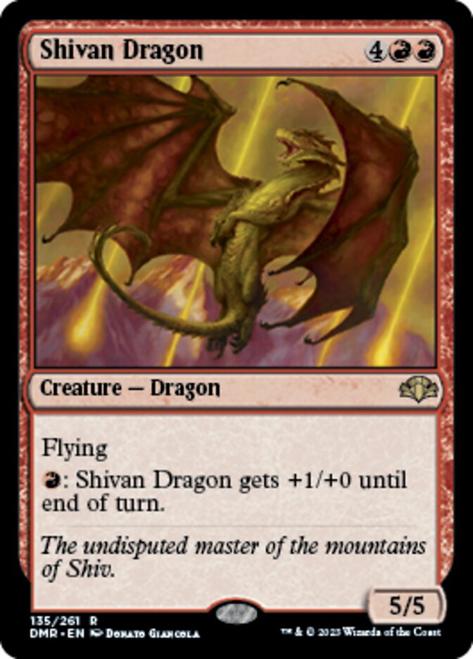 Shivan Dragon [Dominaria Remastered] | Magic Magpie