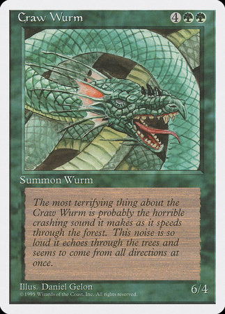 Craw Wurm [Fourth Edition] | Magic Magpie