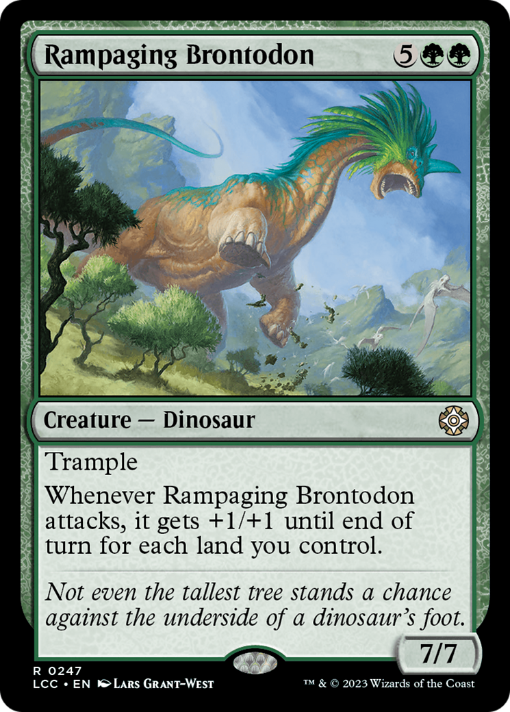 Rampaging Brontodon [The Lost Caverns of Ixalan Commander] | Magic Magpie
