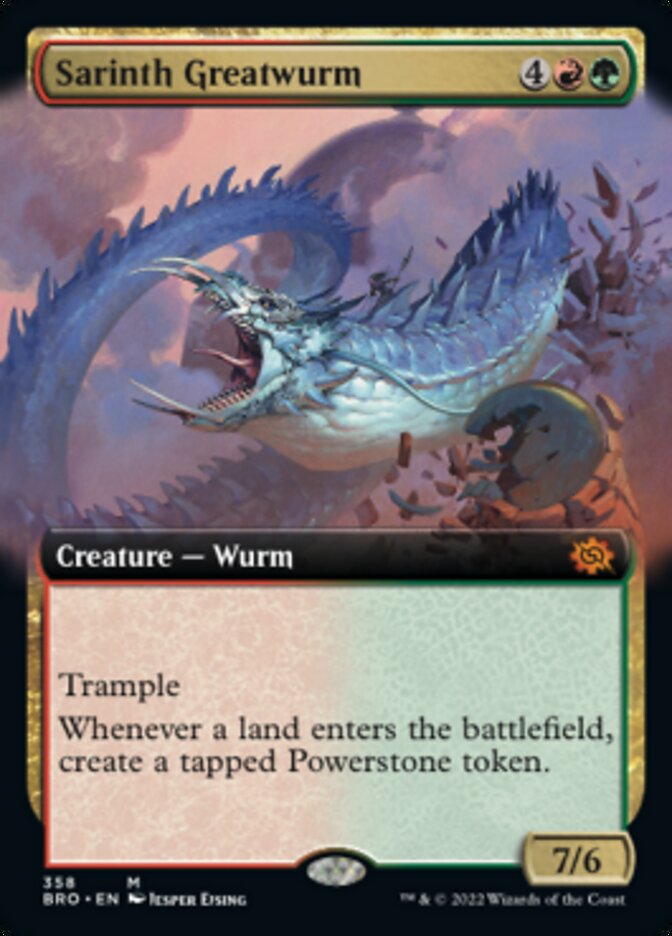 Sarinth Greatwurm (Extended Art) [The Brothers' War] | Magic Magpie