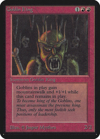 Goblin King [Limited Edition Alpha] | Magic Magpie