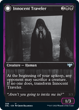 Innocent Traveler // Malicious Invader [Innistrad: Double Feature] | Magic Magpie