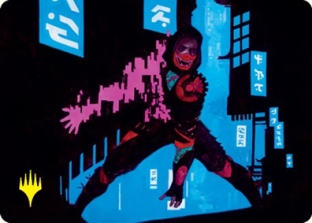 Return to Action Art Card (Gold-Stamped Signature) [Kamigawa: Neon Dynasty Art Series] | Magic Magpie