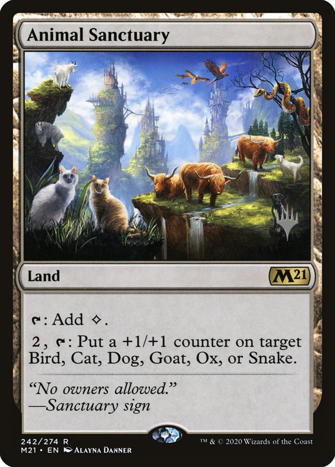 Animal Sanctuary (Promo Pack) [Core Set 2021 Promos] | Magic Magpie