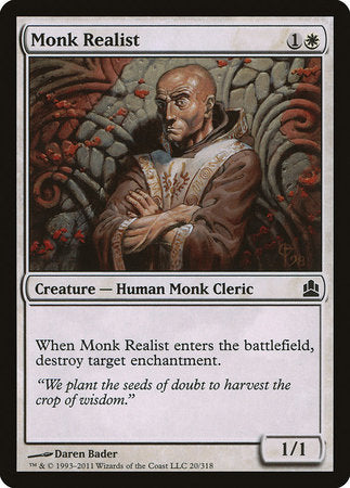 Monk Realist [Commander 2011] | Magic Magpie