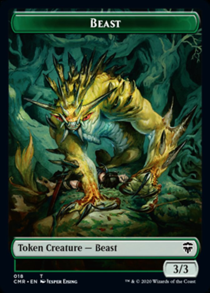 Beast (18) // Beast Token (19) [Commander Legends Tokens] | Magic Magpie