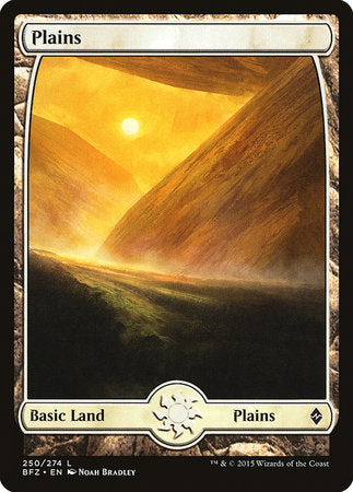 Plains (250) - Full Art [Battle for Zendikar] | Magic Magpie