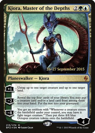 Kiora, Master of the Depths [Battle for Zendikar Promos] | Magic Magpie