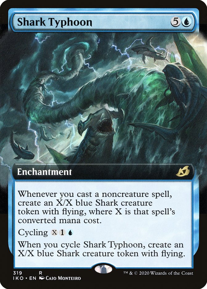 Shark Typhoon (Extended Art) [Ikoria: Lair of Behemoths] | Magic Magpie