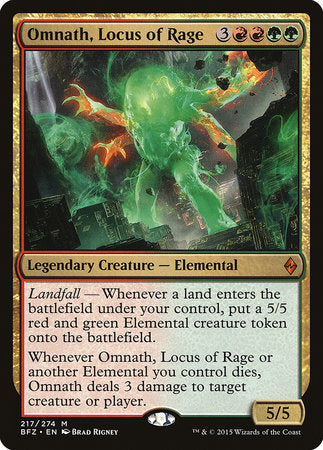 Omnath, Locus of Rage [Battle for Zendikar] | Magic Magpie