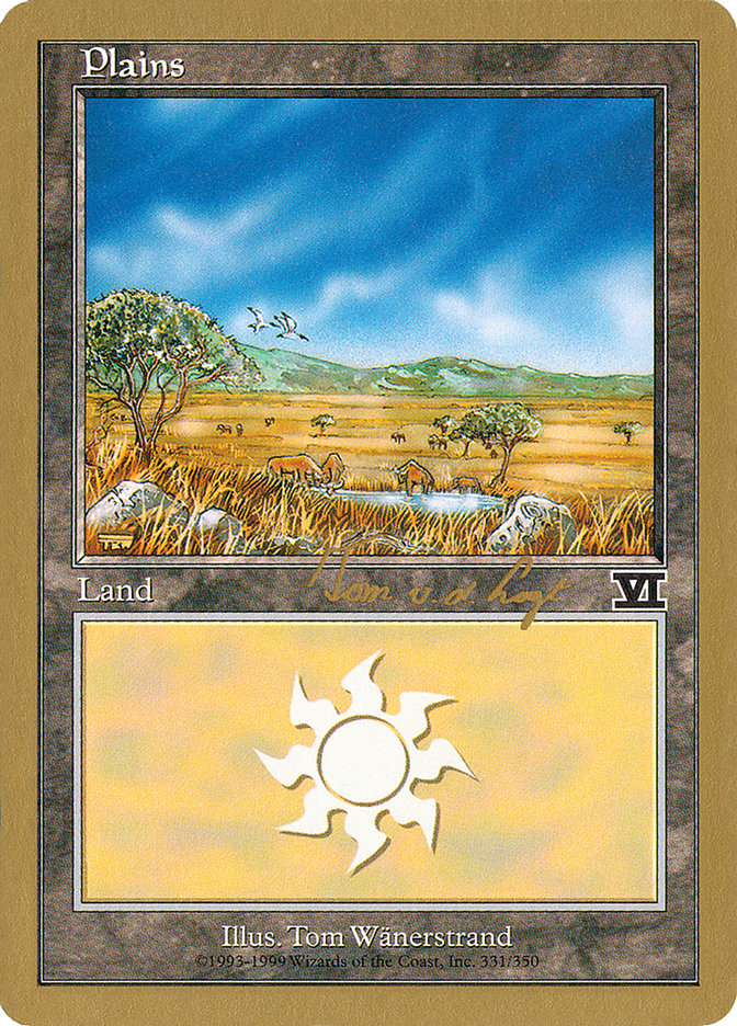 Plains (tvdl331) (Tom van de Logt) [World Championship Decks 2000] | Magic Magpie