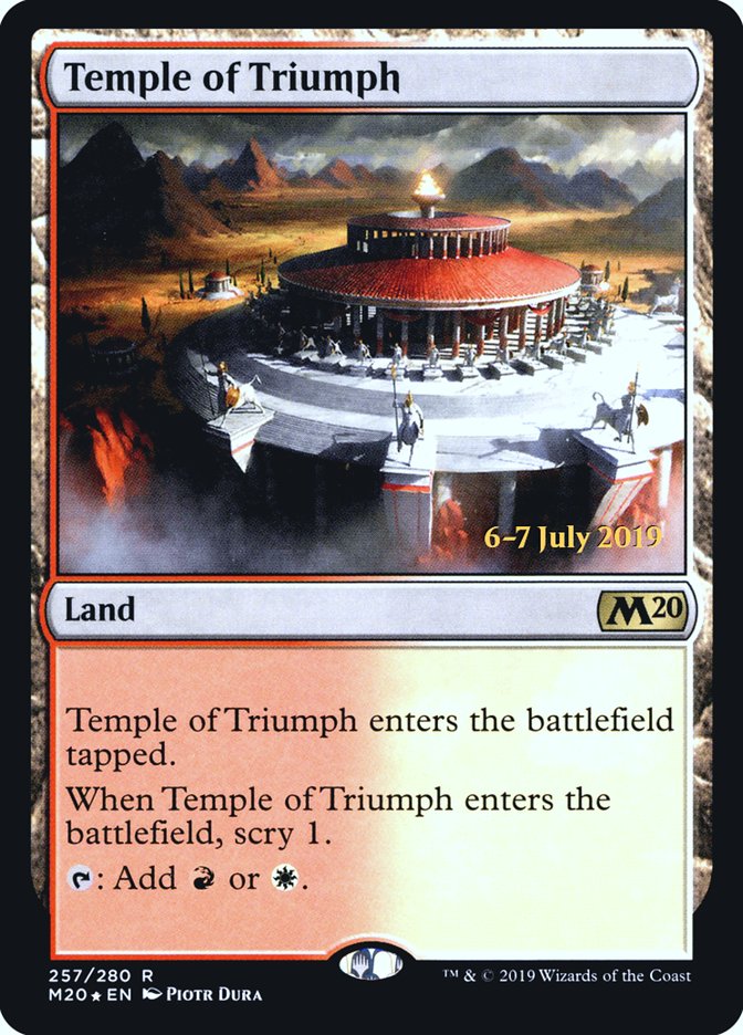 Temple of Triumph  [Core Set 2020 Prerelease Promos] | Magic Magpie