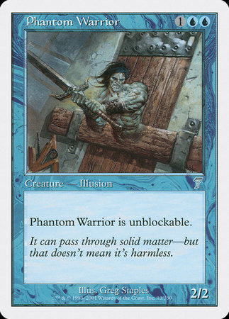 Phantom Warrior [Seventh Edition] | Magic Magpie