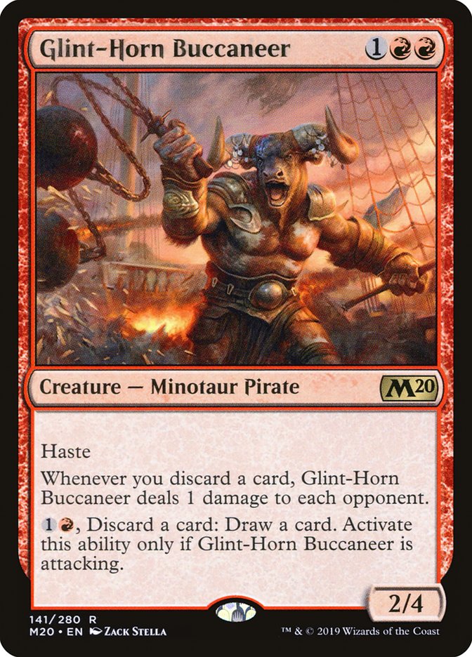 Glint-Horn Buccaneer [Core Set 2020] | Magic Magpie