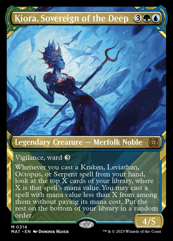 Kiora, Sovereign of the Deep (Showcase Halo Foil) [March of the Machine: The Aftermath] | Magic Magpie