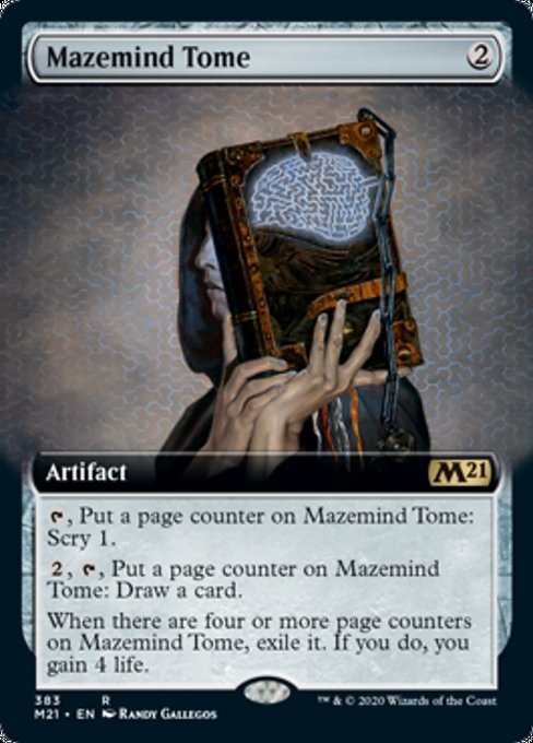 Mazemind Tome (Extended Art) [Core Set 2021] | Magic Magpie