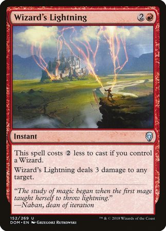 Wizard's Lightning [Dominaria] | Magic Magpie