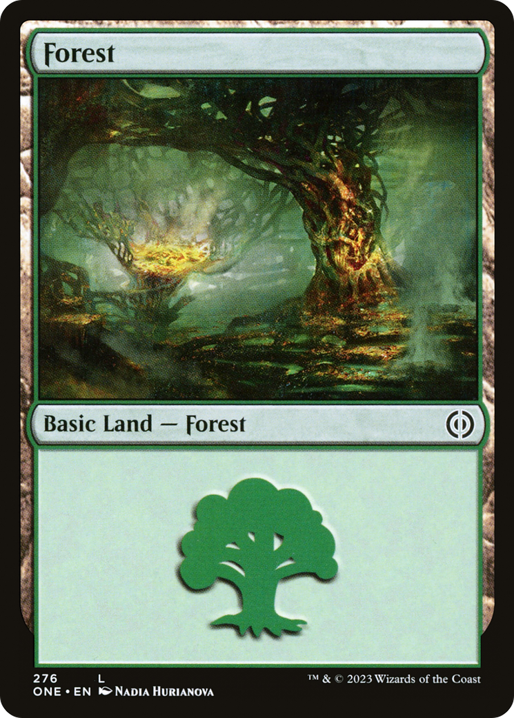 Forest (276) [Phyrexia: All Will Be One] | Magic Magpie