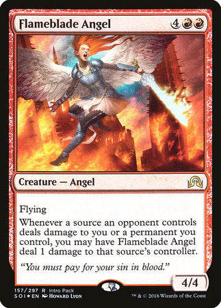 Flameblade Angel [Shadows over Innistrad Promos] | Magic Magpie