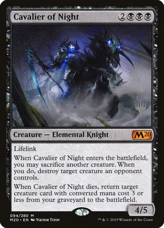 Cavalier of Night [Core Set 2020 Promos] | Magic Magpie